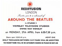 ARTV Around The Beatles ticket
