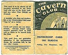 Cavern card 1961